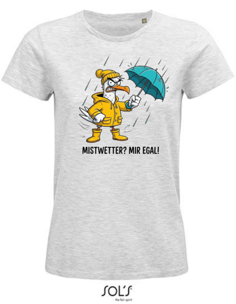 Damen T-Shirt "Mistwetter" Türkis